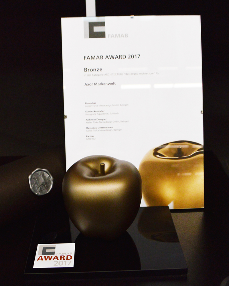 Hansgrohe Axor Best Brand Architecture FAMAB AWARD Atelier Türke