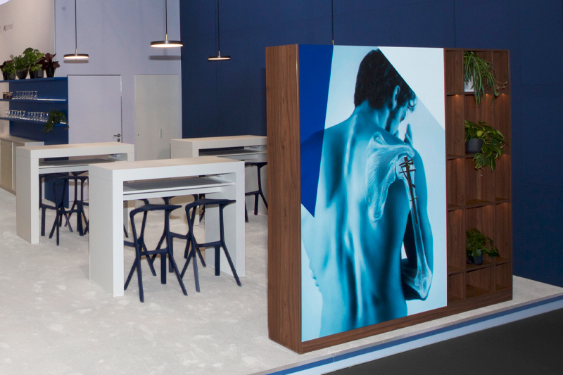 Marquardt axomed Eindrücke LED Wand Messestand Atelier Türke