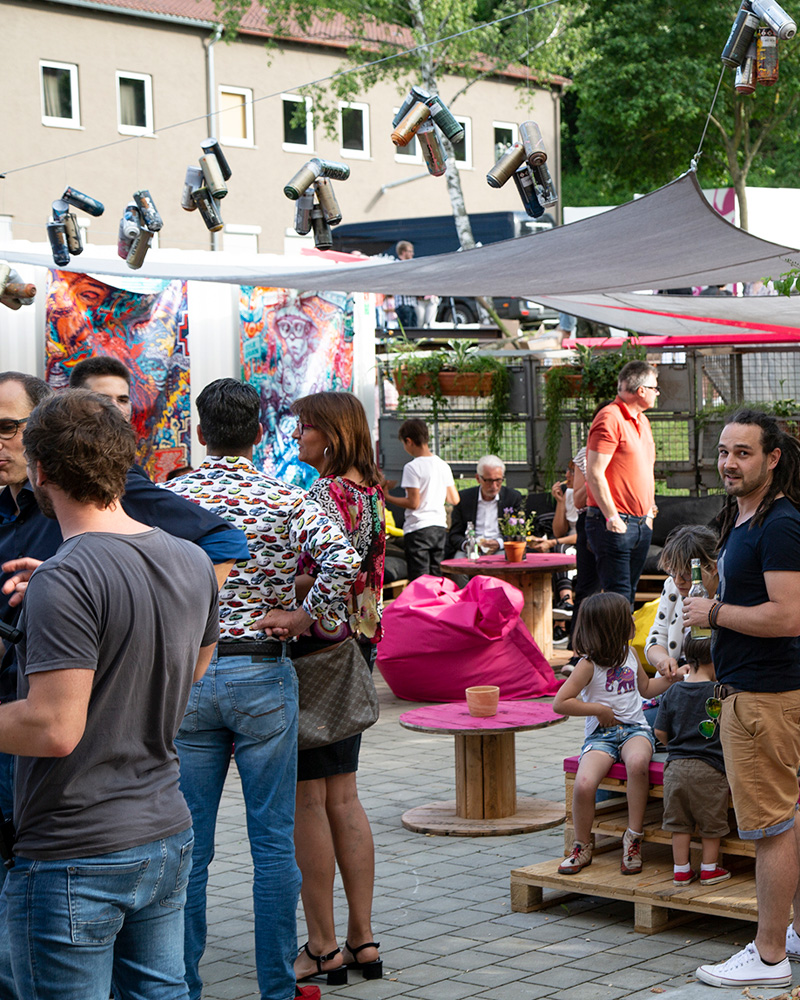 Revolte Impressionen Empfang Kreativraum Schwelhalle Atelier Türke