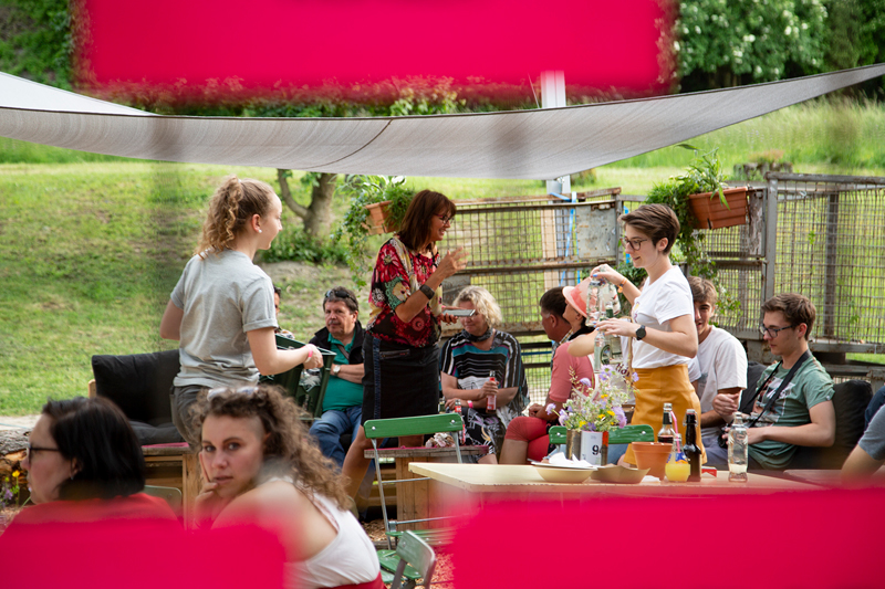 Revolte Impressionen Außenbereich Kreativraum Schwelhalle Atelier Türke